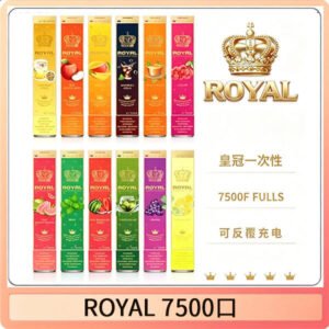 ROYAL皇冠拋棄式電子煙一次性7500口